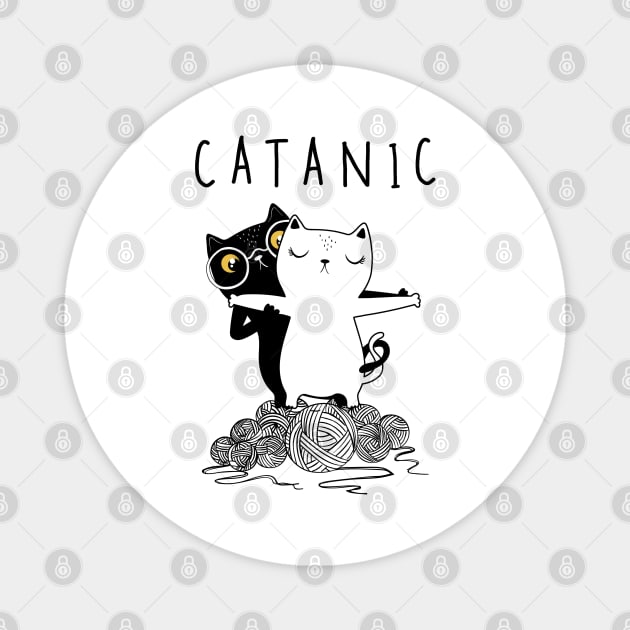 CATANIC, Romantic Cats Magnet by stark.shop